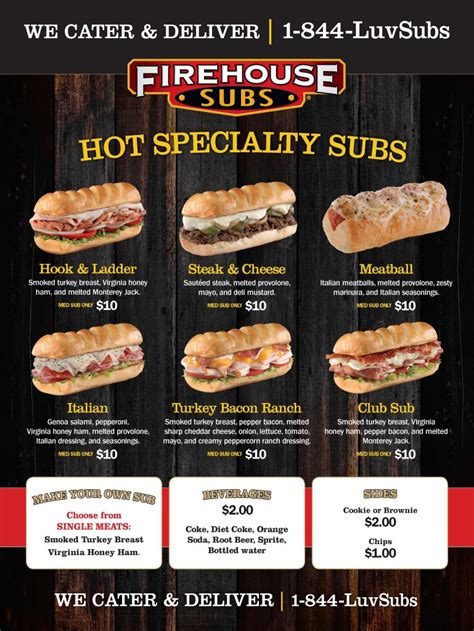 firehouse subs main st|firehouse subs menus.